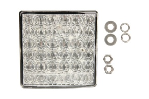 Stop spate stanga/dreapta (LED, 24V, cu intermitent, lumina de parcare, lungime cablu: 0,5m 80x80mm) - Img 1