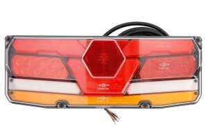 Stop spate stanga (LED, 12/24V, cu intermitent, cu far ceață, lumina de marșarier, cu stop, lumină de parcare, cu iluminare placuta, reflector) - Img 1