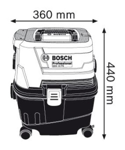 Aspirator profesional, aspirare uscata / umeda, Bosch Professional GAS 15 PS, 1100 W - Img 2