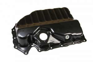 Baie ulei partea de jos, cu orificii senzori, otel potrivit AUDI A3, TT; SEAT ALTEA, LEON, LEON/HATCHBACK, TOLEDO III; SKODA OCTAVIA II, SUPERB II, YETI; VW EOS, GOLF V, GOLF VI 1.6-3.6 09.04- - Img 2