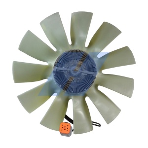 Cupla ventilator radiator (cu ventilator, 750mm, numar lame: 11, numar pini: 6) potrivit SCANIA G I, P I, R I, T DC11.08-DT12.17 03.04-05.19 - Img 3