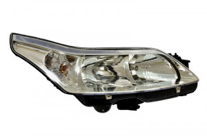 Far Dreapta (halogen, H1/H7, electric, cu motor, culoare insertie: cromat, culoare semnalizator: transparent) potrivit CITROEN C4, C4 I -07.11 - Img 1