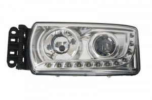 Far Stanga (D1S/H7, mecanic, functie lumini de zi, culoare: cromat) potrivit IVECO STRALIS II 09.12- - Img 1