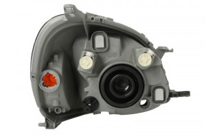 Far Stanga (halogen, H4/PY21W, electric, fara motoras, culoare insertie: gri, culoare semnalizator: alb) potrivit TOYOTA YARIS -06.03 - Img 2