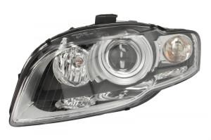 Far Stanga (xenon, D1S/P21W/PY21W/W5W, automat, cu motor, culoare semnalizator: transparent) potrivit AUDI A4 B6, A4 B7 -03.09 - Img 1