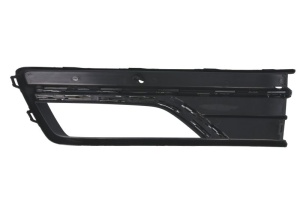 Grila ventilatie bara fata dreapta (cu dungă acoperită cu crom, cu orificii lampa ceata, plastic, negru/crom) potrivit VW PASSAT B7 FL USA 01.16-12.19 - Img 2