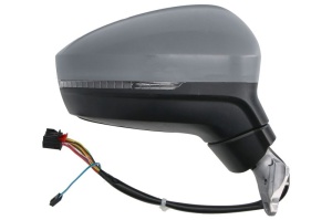 Oglinda dreapta electric, cu memorie, convex, cu incalzire, asistent la schimbarea benzii, grund, rabatabil electric, cu semnalizator potrivit VW TIGUAN II 01.16- - Img 2