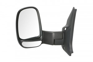 Oglinda laterala Stanga manual, convexa, crom, lung potrivit FORD TRANSIT, TRANSIT TOURNEO -06.00 - Img 1