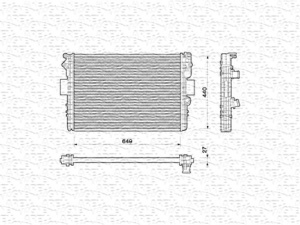 Radiator motor (Manual) potrivit IVECO DAILY III; FIAT MAREA 1.6/2.8D - Img 2