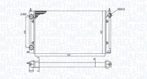 Radiator motor Stanga (Manual) potrivit SEAT TOLEDO I; VW CADDY I, GOLF I, GOLF II, GOLF III, JETTA I, JETTA II, PASSAT B2, PASSAT B3/B4, SCIROCCO 1.5-1.9D - Img 1