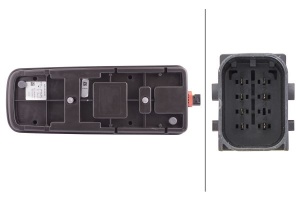 Stop spate dreapta (LED, 24V, cu intermitent, cu far de ceață, lumina de marșarier, cu stop, lumină de parcare ) potrivit DAF CF, LF, XF 106 10.12- - Img 4