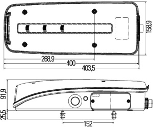 Stop spate dreapta (LED, 24V, cu intermitent, cu far de ceață, lumina de marșarier, cu stop, lumină de parcare, reflector ) potrivit MAN TGX I 01.14-09.21 - Img 2
