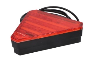 Stop spate stanga (LED, 12/24V, cu intermitent, lumina de marșarier, cu stop, lumina de parcare, reflector triunghiular, indicator dinamic, lungime cablu: 0,2m, 163x143x40mm) - Img 3