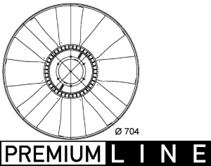 Ventilator radiator (diameter 704mm, numar lame 8) potrivit DAF 65 CF, 75 CF, 85 CF, CF 65, CF 75, CF 85 CE136C-XF315M 02.98-05.13 - Img 1