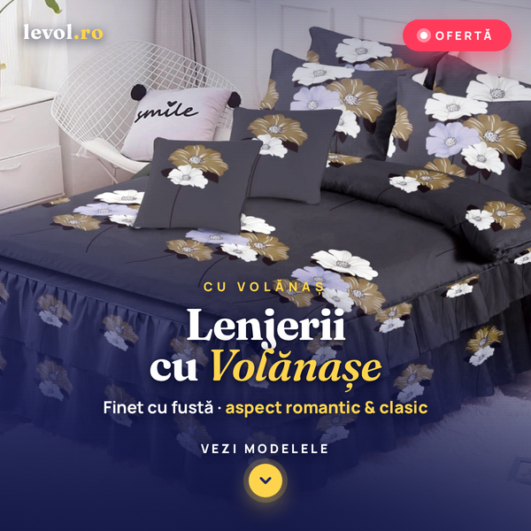 Lenjerii de pat Volanase