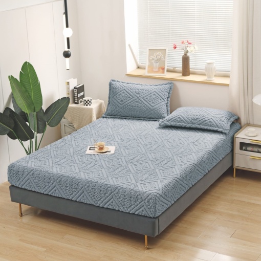 Husa cu elastic Pufoasa COCOLINO, 180x200cm + 2 fete de perna, cod produs H21-9273