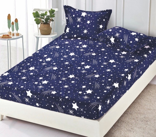 Husa cu elastic Pufoasa COCOLINO, 180x200cm + 2 fete de perna, cod produs H21-5564