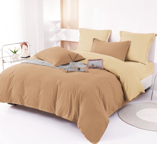 Lenjerie de pat UNI FINET SOFT pentru 2 persoane, 6 piese , cod produs H21-6757