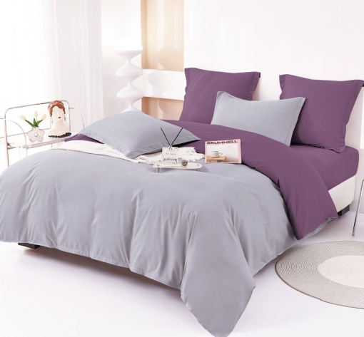 Lenjerie de pat UNI FINET SOFT pentru 2 persoane, 6 piese , cod produs H21-6760