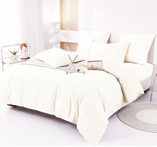Lenjerie de pat UNI din FINET SOFT pentru 2 persoane, 6 piese , cod produs H21-3738