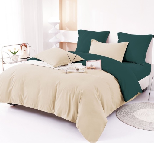 Lenjerie de pat UNI FINET SOFT pentru 2 persoane, 6 piese , cod produs H21-6761
