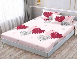 Cearsaf cu Elastic Finet, 180x200cm + 2 fete de perna, cod produs H21-11033