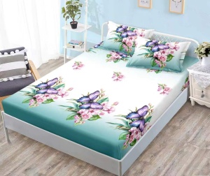 Cearsaf cu elastic Finet, 180x200cm + 2 fete de perna, cod produs H21-11991
