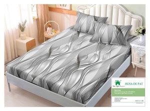 Cearsaf cu Elastic Finet, 180x200cm + 2 fete de perna, cod produs H21-12420