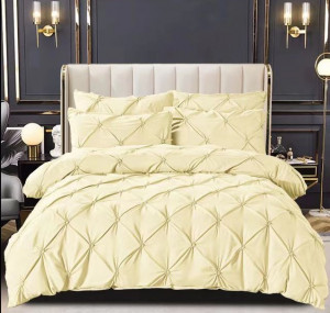 Lenjerie de pat cu pliuri FINET pentru 2 persoane, 6 piese , cod produs H21-763