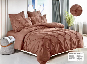 Lenjerie de pat cu pliuri FINET pentru 2 persoane, 6 piese , cod produs H21-751