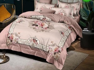 Lenjerie de pat din FINET pentru 2 persoane, 6 piese , cod produs H21-6784