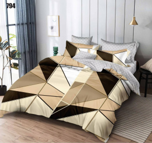 Lenjerie de pat din FINET pentru 2 persoane, 6 piese , cod produs H21-4125