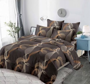 Lenjerie de pat FINET pentru 2 persoane, 6 piese , cod produs H21-12058