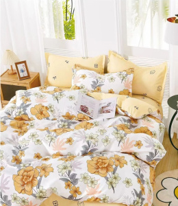 Lenjerie de pat FINET pentru 2 persoane, 6 piese , cod produs H21-4025