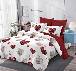 Lenjerie de pat FINET pentru 2 persoane, 6 piese, cod produs H21-8129