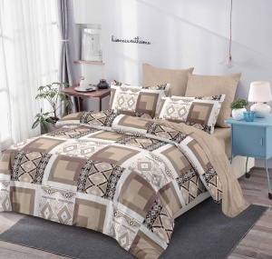 Lenjerie de pat FINET pentru 2 persoane, 6 piese, cod produs H21-8432