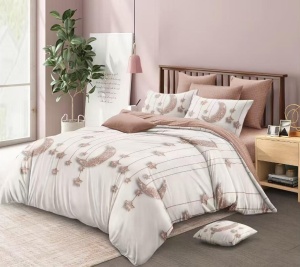 Lenjerie de pat FINET pentru 2 persoane, 6 piese , cod produs H21-8492