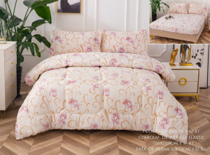Lenjerie + PILOTA, pentru 2 persoane, FINET, 4 piese , cod produs H21-3945