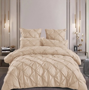 Lenjerie de pat cu pliuri FINET pentru 2 persoane, 6 piese , cod produs H21-8443