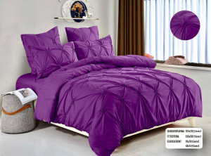 Lenjerie de pat cu pliuri FINET pentru 2 persoane, 6 piese , cod produs H21-760