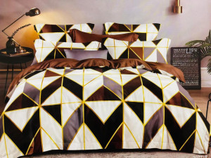 Lenjerie de pat din FINET pentru 2 persoane, 6 piese , cod produs H21-2932