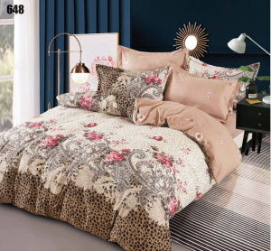 Lenjerie de pat din FINET pentru 2 persoane, 6 piese , cod produs H21-4126