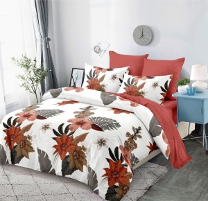 Lenjerie de pat din FINET pentru 2 persoane, 6 piese, cod produs H21-4952