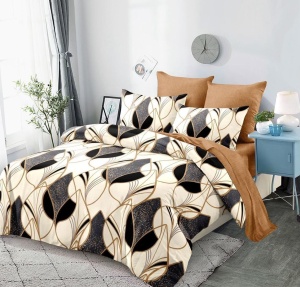 Lenjerie de pat FINET cu ELASTIC 180x200, 6 piese, cod produs H21-9775