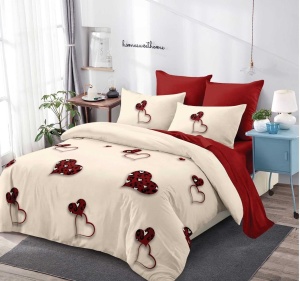 Lenjerie de pat FINET pentru 2 persoane, 6 piese, cod produs H21-10828