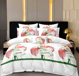 Lenjerie de pat FINET pentru 2 persoane, 6 piese , cod produs H21-11602