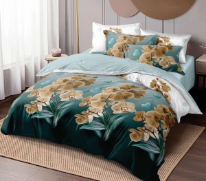 Lenjerie de pat FINET pentru 2 persoane, 6 piese , cod produs H21-7779