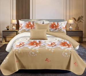 Lenjerie de pat FINET pentru 2 persoane, 6 piese , cod produs H21-8493