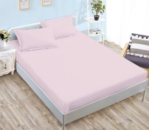 Cearsaf cu elastic tip Damasc, 140x200cm + 2 fete de perna, cod produs H21-12030