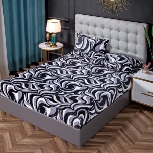 Husa cu elastic Pufoasa COCOLINO, 180x200cm + 2 fete de perna, cod produs H21-10096